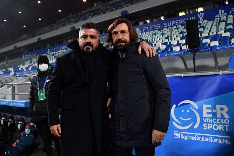 Pirlo and Gattuso were teammates for over a decade